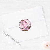 Cake Poppen Stickers Bakkerij Zebra Roze Bruin Sno (Envelop)