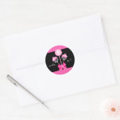 Cake Poppen Stickers Bakkerij Zebra Roze Zwart Ret (Envelop)