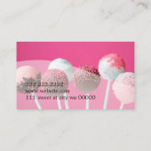 Cake Poppen Winkelen cupcakes bakkerij catering Bu Visitekaartje (Achterkant)