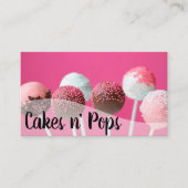 Cake Poppen Winkelen cupcakes bakkerij catering Bu Visitekaartje (Voorkant)