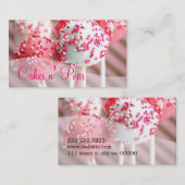 Cake Poppen Winkelen cupcakes bakkerij catering Visitekaartje (Voorkant / Achterkant)