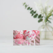 Cake Poppen Winkelen cupcakes bakkerij catering Visitekaartje (Staand voorkant)