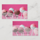 Cake Poppen Winkelen cupcakes bakkerij catering Visitekaartje (Voorkant / Achterkant)