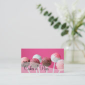 Cake Poppen Winkelen cupcakes bakkerij catering Visitekaartje (Staand voorkant)