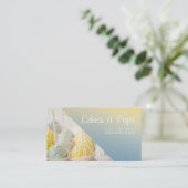 Cake Poppen Winkelen cupcakes bakkerij catering Visitekaartje (Staand voorkant)