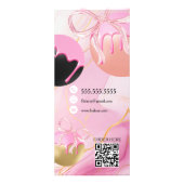 Cake Pops Baker Bakery Treats Pink Reclamekaart (Achterkant)