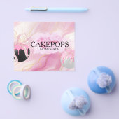 Cake Pops Bakker Bakkerij Traktaties Roze Flyer (Enkel)