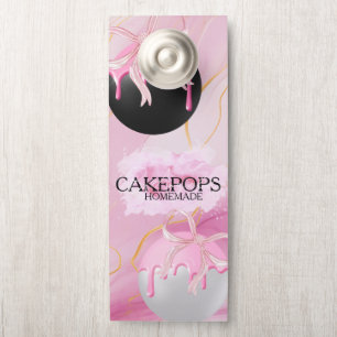 Cake Pops Bakkerij Bakkerij Traktaties Roze Deurhanger