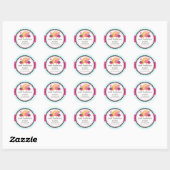 Cake Pops Cookie Turnover Bakkerij Boxzegels Ronde Sticker (Vel)