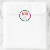 Cake Pops Cookie Turnover Bakkerij Boxzegels Ronde Sticker (Tas)