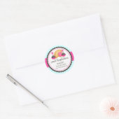 Cake Pops Cookie Turnover Bakkerij Boxzegels Ronde Sticker (Envelop)