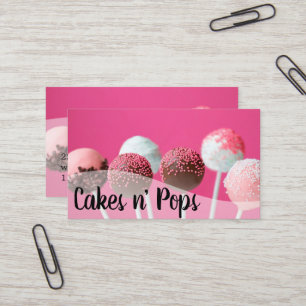 Cake Pops Winkel Cupcakes Bakkerij Catering Bedrij Visitekaartje