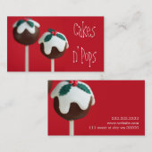 Cake Pops Winkel Cupcakes Bakkerij Catering Visitekaartje (Voorkant / Achterkant)