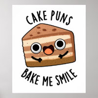 Cake Puns Bake Me Glimlach Grappig eten Pun