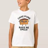 Cake Puns Bake me Smile Funny Baking Pun T-shirt (Voorkant)