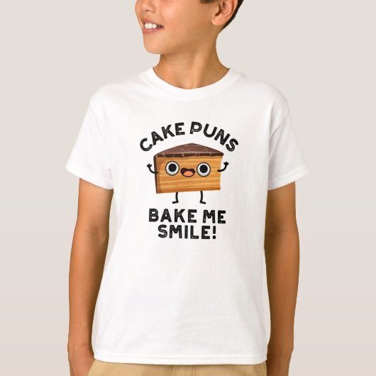 Cake Puns Bake me Smile Funny Baking Pun T-shirt (Voorkant)