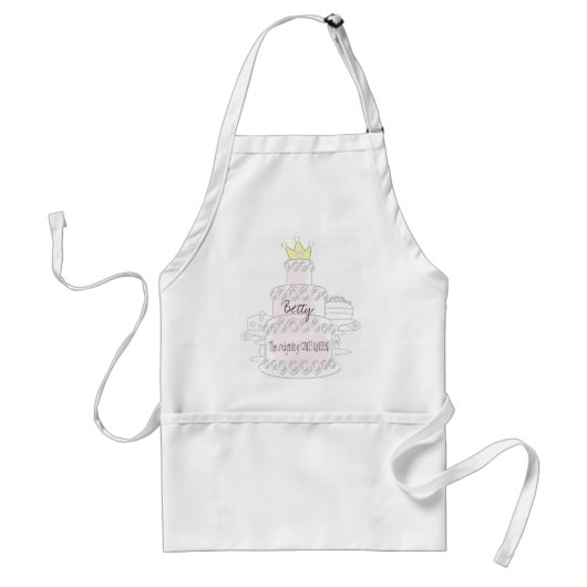 Cake Queen Apron Standaard Schort (Voorkant)