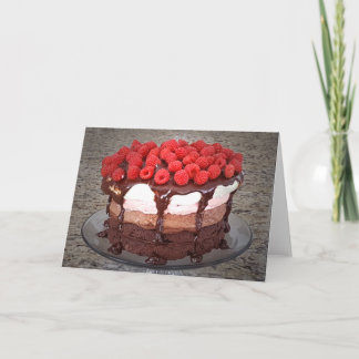 Cake Raspberry Chocolate Strawberry Vanilla Cakes Kaart