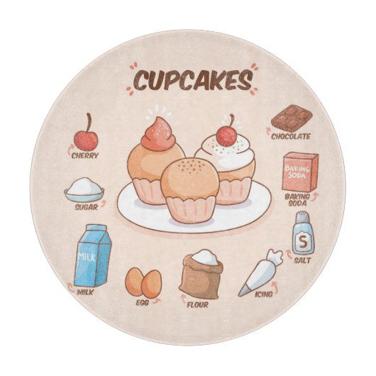 Cake recept snijplank (Voorkant)