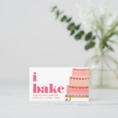 Cake Roze Sinaasappel Goud Gebak Chef Bake Bold Ty Visitekaartje (Staand voorkant)