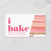 Cake Roze Sinaasappel Goud Gebak Chef Bake Bold Ty Visitekaartje (Voorkant)