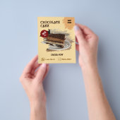 Cake shop Aangepaste bewerkbare flyer (Hand)