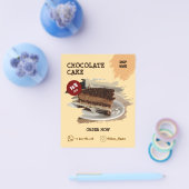 Cake shop Aangepaste bewerkbare flyer (Enkel)