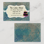 Cake Shop Baker Bakery  Visitekaartjes (Voorkant / Achterkant)