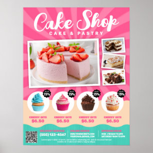 Cake Shop, Bakkerij, Snoepgoed - Poster