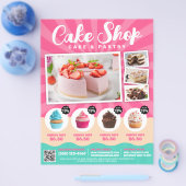 Cake Shop / Bakkerij / Snoepgoed - (Sjabloon) Flyer (Enkel)