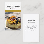 Cake shop: bruin en wit visitekaartje (Voorkant / Achterkant)