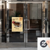 Cake Shop Custom Window Cling Raamsticker (Kantoordeur)
