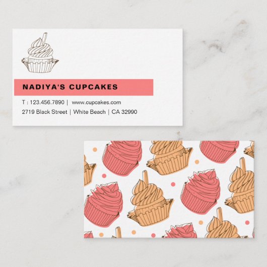 Cake Shop Visitekaartje (Voorkant / Achterkant)