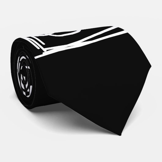 Cake Sketch Mannen Wedding Stropdas (Opgerold)