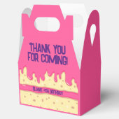 Cake slice cartoon lief kids verjaardagsfeestje bedankdoosjes (Geopend)