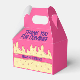 Cake slice cartoon lief kids verjaardagsfeestje bedankdoosjes