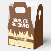 Cake slice cartoon lief kids verjaardagsfeestje bedankdoosjes (Geopend)