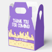 Cake slice cartoon lief kids verjaardagsfeestje bedankdoosjes (Geopend)