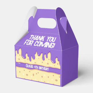 Cake slice cartoon lief kids verjaardagsfeestje bedankdoosjes