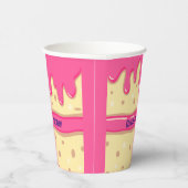 Cake slice cartoon lief kids verjaardagsfeestje papieren bekers (Rechts)