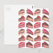 Cake Slices Briefkaart (Voorkant / Achterkant)