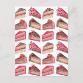 Cake Slices Briefkaart (Voorkant)