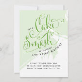 Cake Smash Birthday Uitnodiging, Neutrale Kaart (Voorkant)