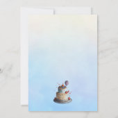 Cake Smash Eerste Verjaardagsfeestuitnodiging Kaart (Achterkant)