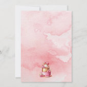 Cake Smash Eerste Verjaardagsfeestuitnodiging Kaart (Achterkant)