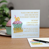 Cake Smash Party 30th Birthday Invitation Kaart