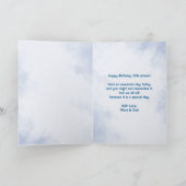 Cake Smash Photo Collage Boy First Birthday Card Kaart (Binnen)