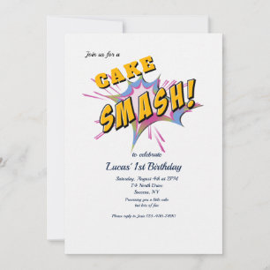 Cake Smash verjaardagsfeestje Kaart
