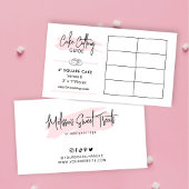 Cake Snijgids 4 "Vierkante Cake Porties Diagram Informatiekaartje