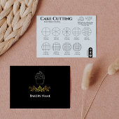 Cake Snijgids Ronde Bruiloft Eenvoudig Notitiekaartje